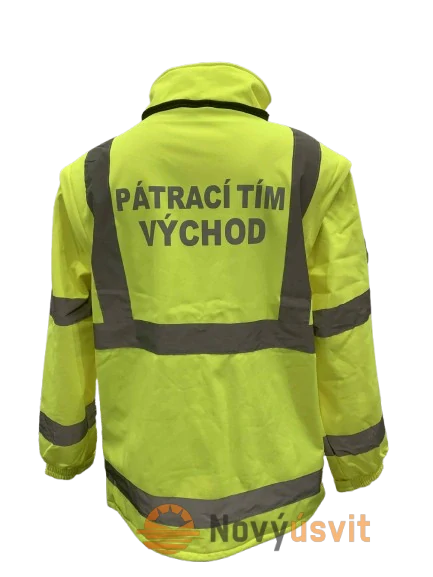 Softshell bunda Pátrací tím - žltá L