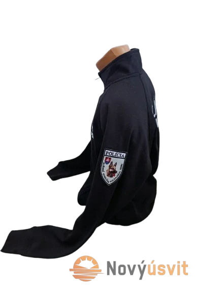 Mikina unisex PSOVOD čierna na zips M