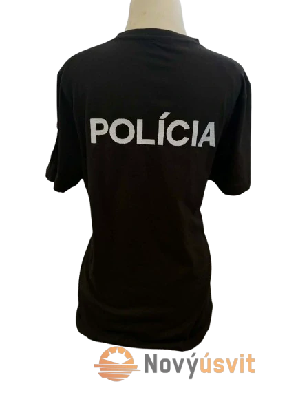 Dámske tričko čierne vyšívané