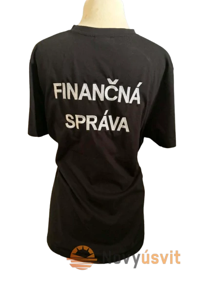 Dámske vyšívané tričko čierne FS S