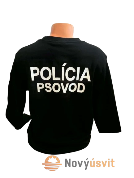 Mikina kynologia vyšívaná unisex two čierna M
