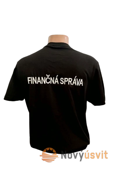 Pánske vyšívané tričko čierne FS 2 L