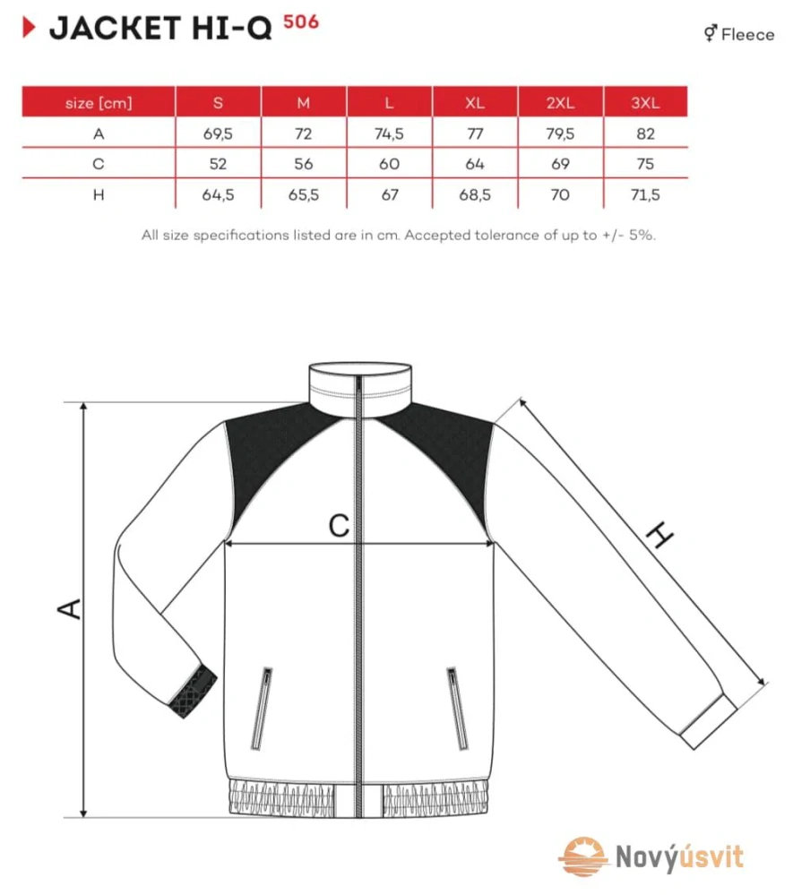 Pánska fleece bunda HI-Q Kráľovská - modrá