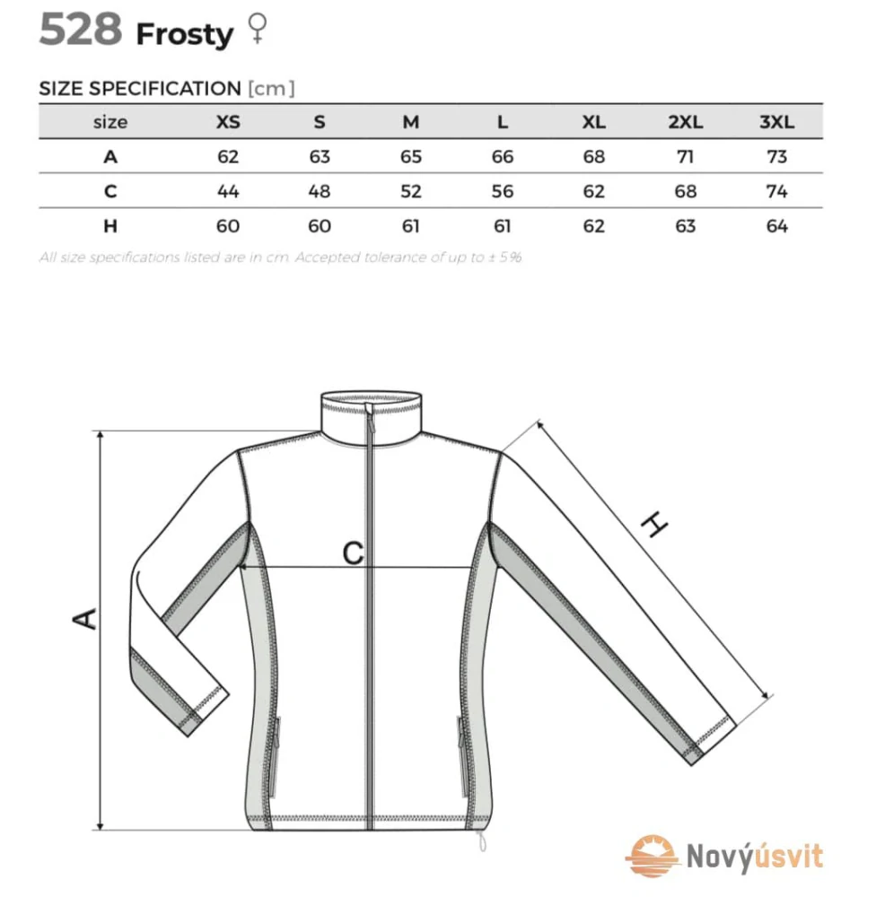 Dámska fleece bunda FROSTY Biela