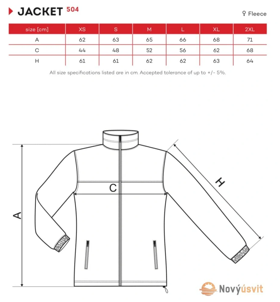 Dámska fleece Mikina JACKET Kráľovská - modrá