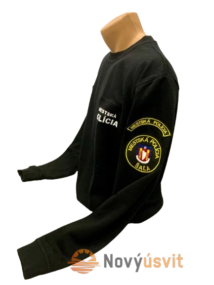 Mikina unisex Mestská Polícia čierna