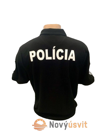 Pánska polokošeľa kynologia POLICIA čierna XL