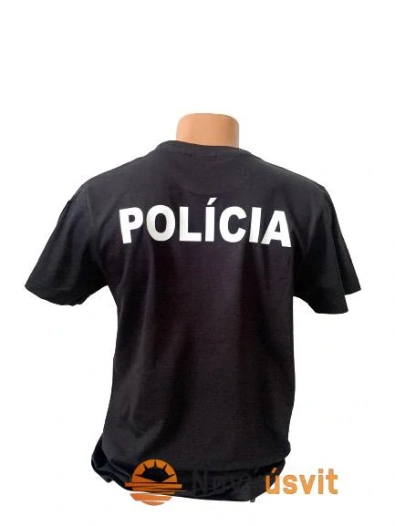 Pánske tričko kynologia POLICIA čierne XS