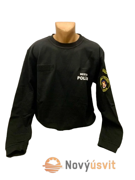 Mikina unisex Mestská Polícia čierna