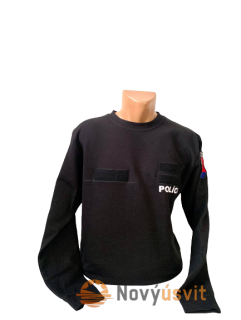 Mikina unisex čierna