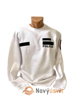 Mikina unisex biela