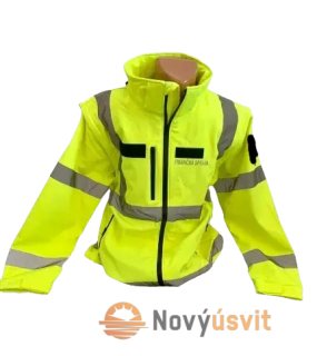 Softshell bunda Finančná správa - žltá