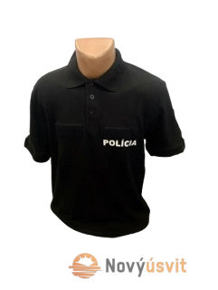 Pánska polokošeľa kynologia POLICIA čierna