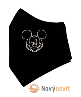 Ochranné rúško Čierne - Mickey 1