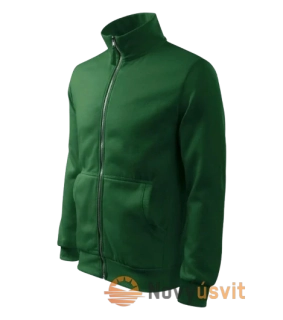 Pánska mikina na zips ADVENTURE Zelená