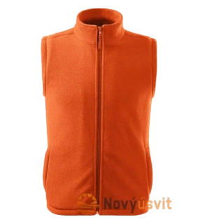Unisex Fleece vesta bez rukávov NEXT Oranžová