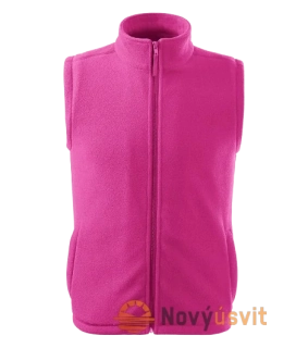 Unisex Fleece vesta bez rukávov NEXT Ružová