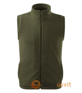 Unisex Fleece vesta bez rukávov NEXT Military