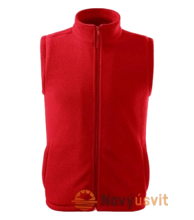 Unisex Fleece vesta bez rukávov NEXT Červená