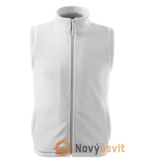 Unisex Fleece vesta bez rukávov NEXT Biela
