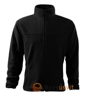Pánska fleece Mikina JACKET Čierna