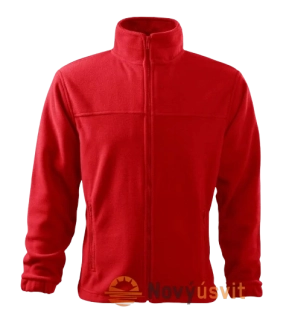 Pánska fleece Mikina JACKET Červená 