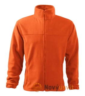 Pánska fleece Mikina JACKET Oranžová 