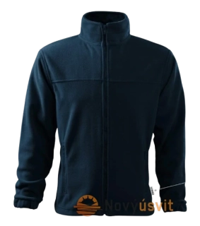 Pánska fleece Mikina JACKET Tmavo - Modrá