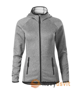 Dámska fleece bunda DIRECT Tmavosivý melír