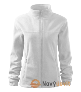 Dámska fleece Mikina JACKET Biela