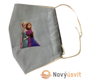 Detské rúško Sivé - Frozen 1