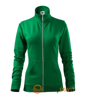 Dámska mikina na zips VIVA Zelená