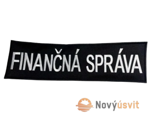 Výšivka Finančná správa 33,5cm x 10cm