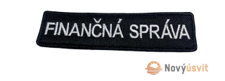 Výšivka Finančná správa 11,5cm x 3cm