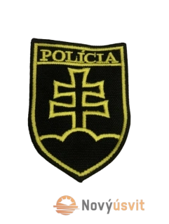 Výšivka Polícia čierna / Žltá