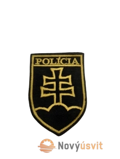 Výšivka Polícia čierna / Zlatá