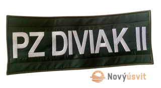 Výšivka PZ Diviak II 24cm x 11cm