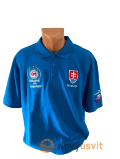 Pánska polokošeľa modrá vyšívaná IPA
