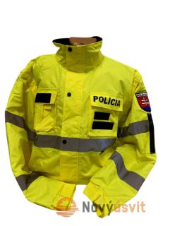 Bomber bunda Polícia žltá s gumičkou